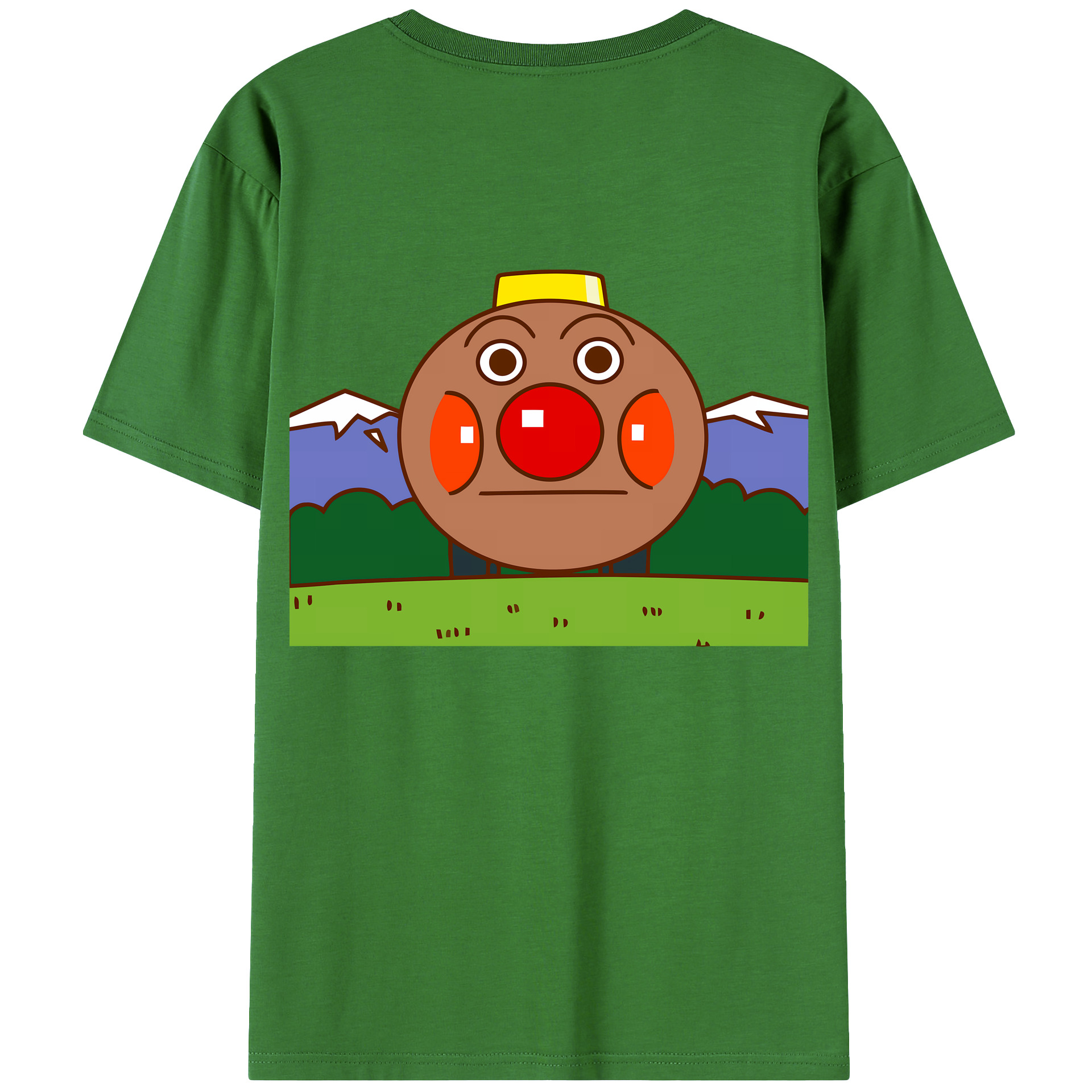 （画像用） アンパンマン Anpanman レディース半袖Tシャツ(バックプリント)